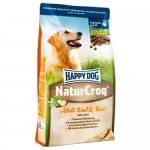 HAPPY DOG Premium - NaturCroq Rind&Reis, 15 кг